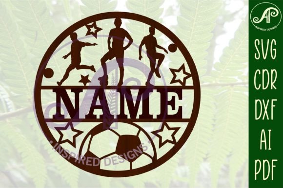 Download Male Soccer /Football Name Sign SVG - Football Collection