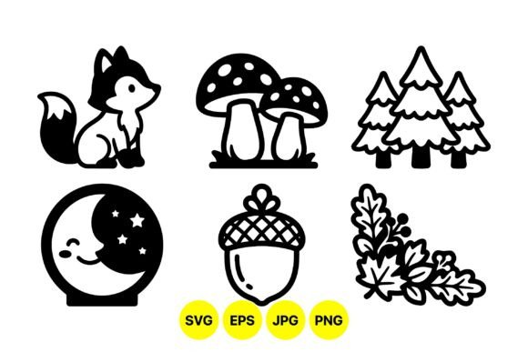 Download Cute Woodland Animal SVG Clipart - Wood Collection