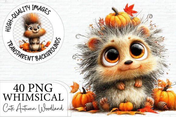 Download Whimsical Cute Autumn Woodland PNG - Wood Collection