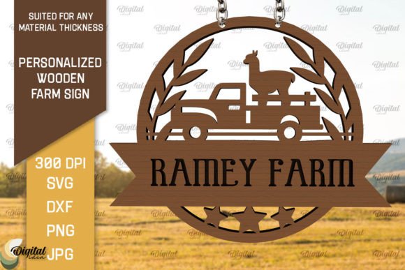 Download Personalized Wooden Farm Sign Laser Cut - Wood Collection