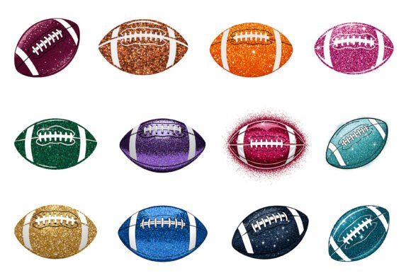 Download Glitter American Football PNG Bundle - Premium Resources