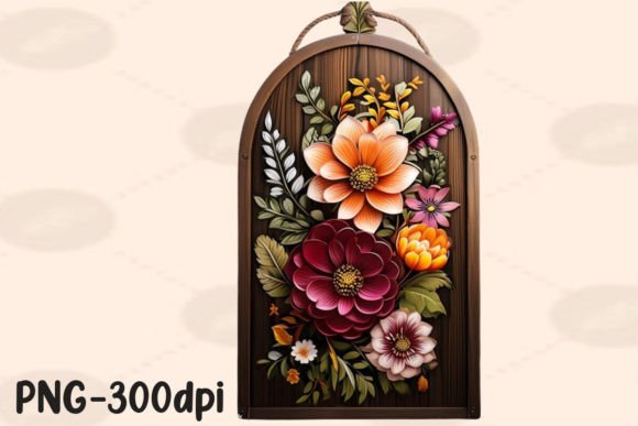 Download Floral Wooden Signs Sublimation - Wood Collection