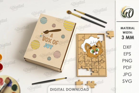 Download Paintable Wooden Puzzle Laser Cut - Wood Collection
