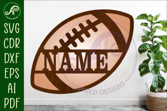 Download Football Name Wall Art Sign, SVG - Football Collection