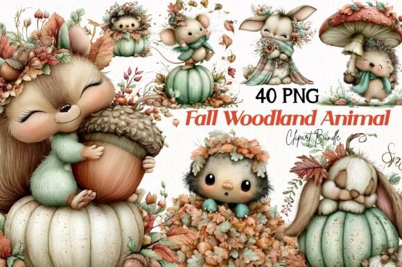 Download Fall Woodland Animal Clipart - Wood Collection
