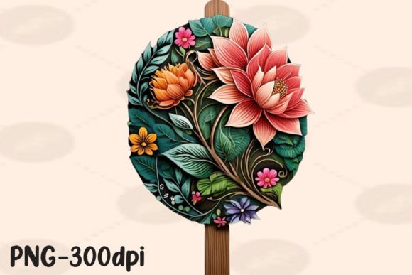 Download Floral Wooden Signs Sublimation - Wood Collection