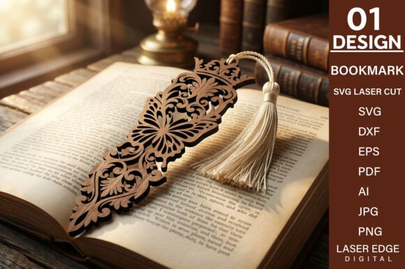 Download Wood Bookmark Laser Cut SVG - Wood Collection