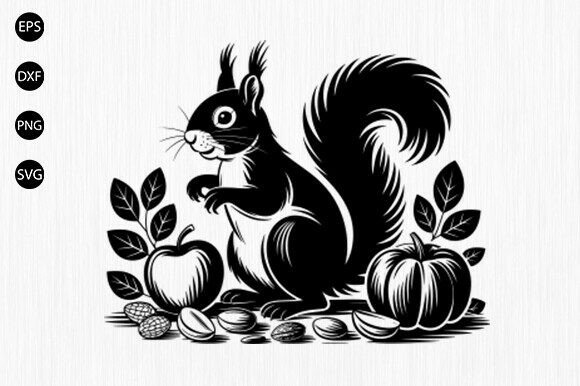Download Squirrel Svg, Woodland Animal Svg - Wood Collection