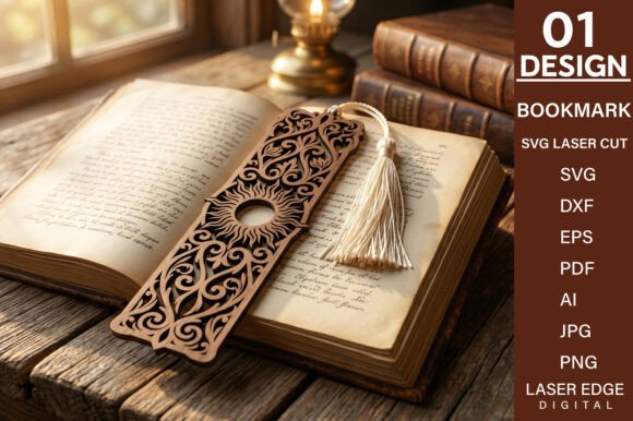 Download Wood Bookmark Laser Cut SVG - Wood Collection