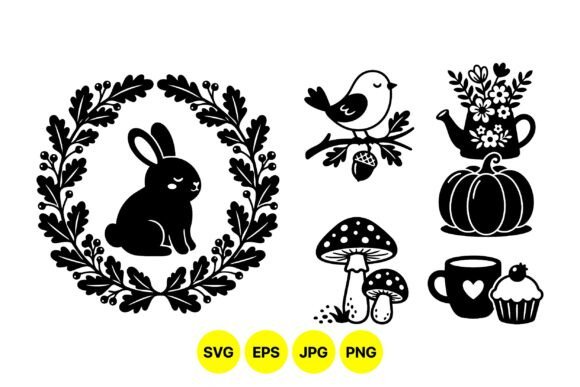 Download Woodland Animal SVG Clipart Set - Wood Collection