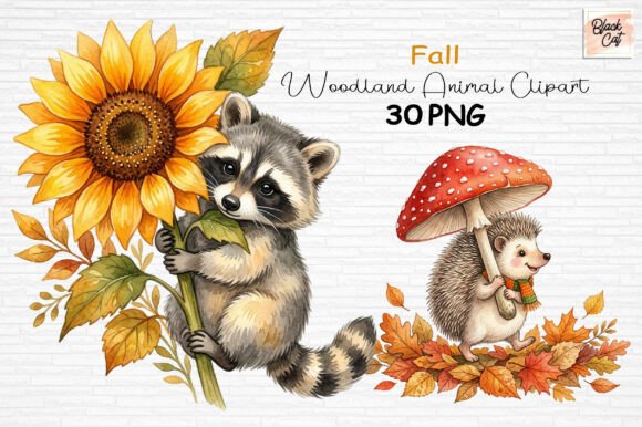 Download Fall Woodland Animal Clipart PNG - Wood Collection