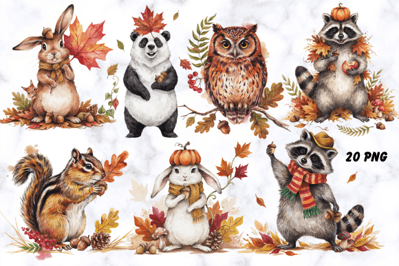 Download Fall Woodland Animal Clipart - Wood Collection