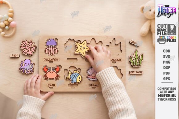 Download Montessori Kids Puzzle Laser Cut | Games - Kids puzzle Collection
