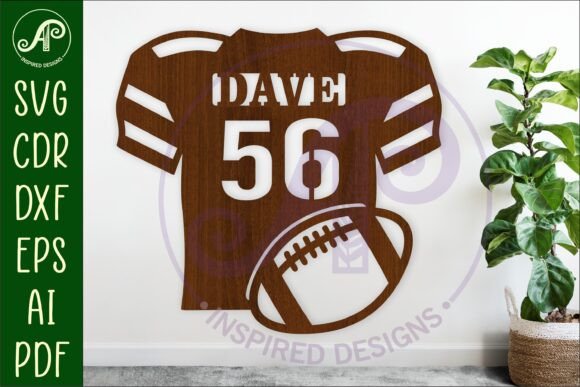 Download American Football Shirt Name Sign Svg - Football Collection
